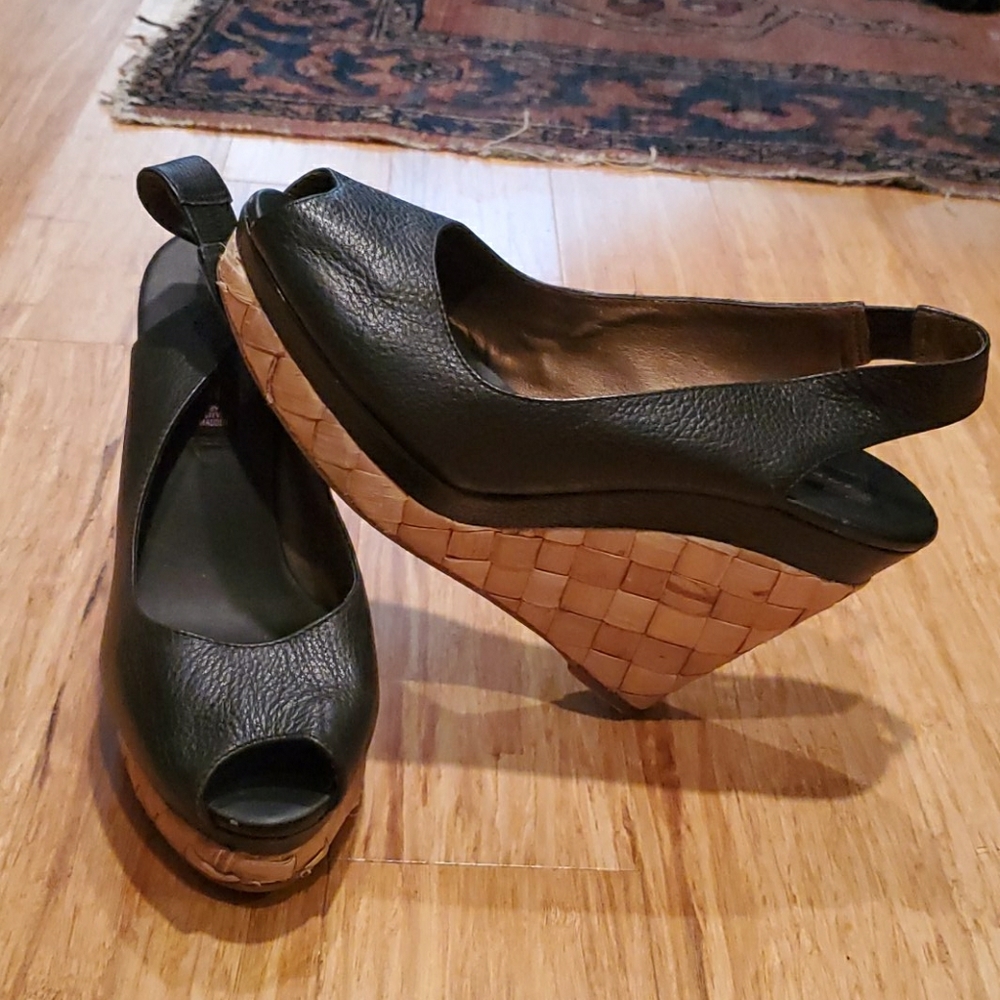 Steven of Steve Madden - Peep Toe Wedges